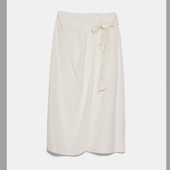 NWT Zara RUSTIC TIED PAREO SKIRT - Picture 1 of 4